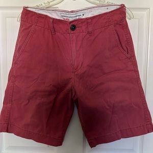 American eagle classic red shorts size 28